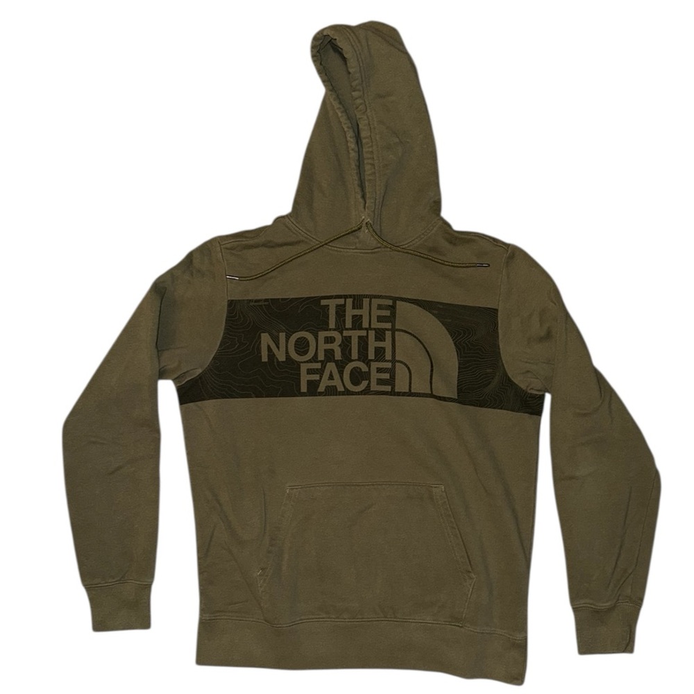 The North Face Green Sweater with Bold Branding